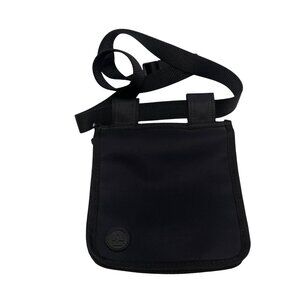 Unbranded Black Nylon Velcro Flap Shoulder Bag